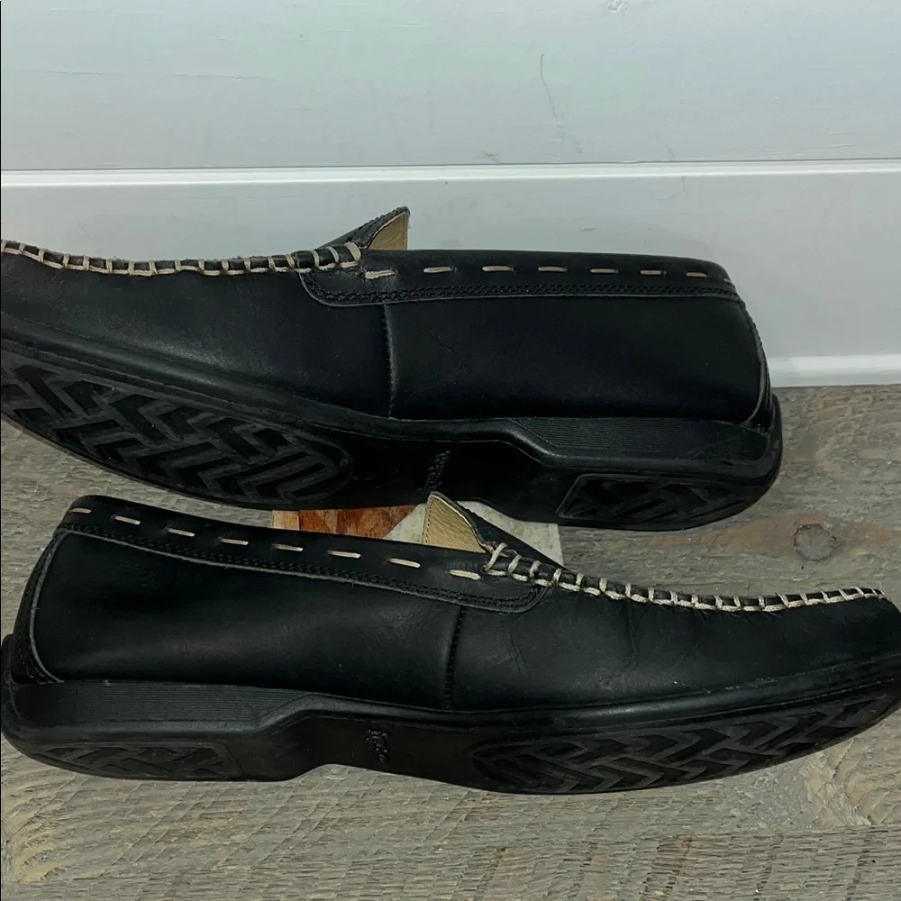 FRYE & CO. MENS LEWIS‎ VENETIAN LOAFER DRIVING MOC BLACK LEATHER 13 M